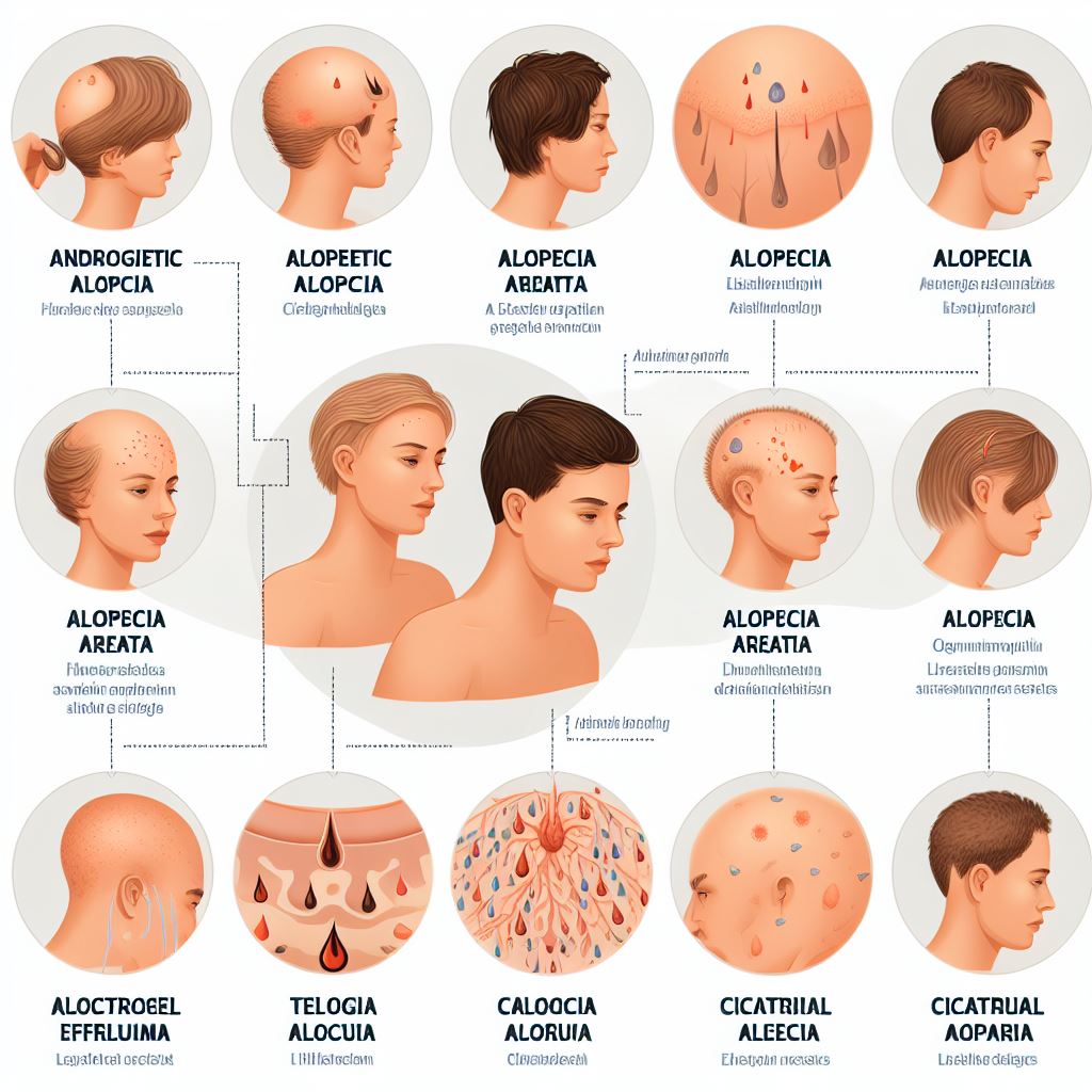 Hay muchos tipos de alopecia areata