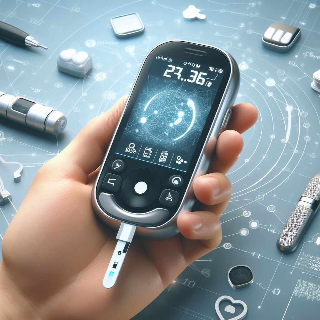 Dispositivo inteligente para medir la glucosa conectado a una aplicación móvil para la diabetes